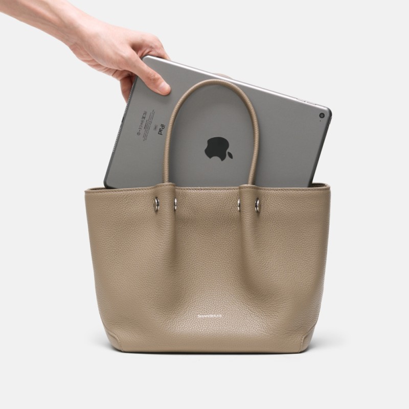 Silver tote bag women's commuting premium bag